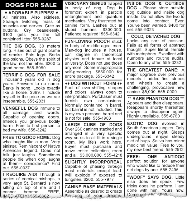 dogs classifieds