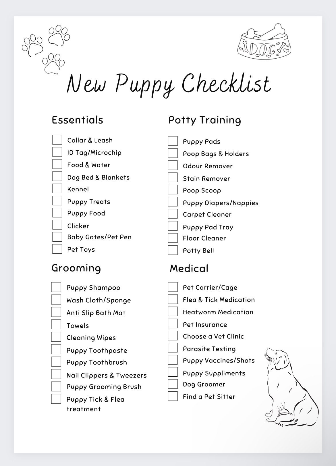 free stuff for new puppy owners