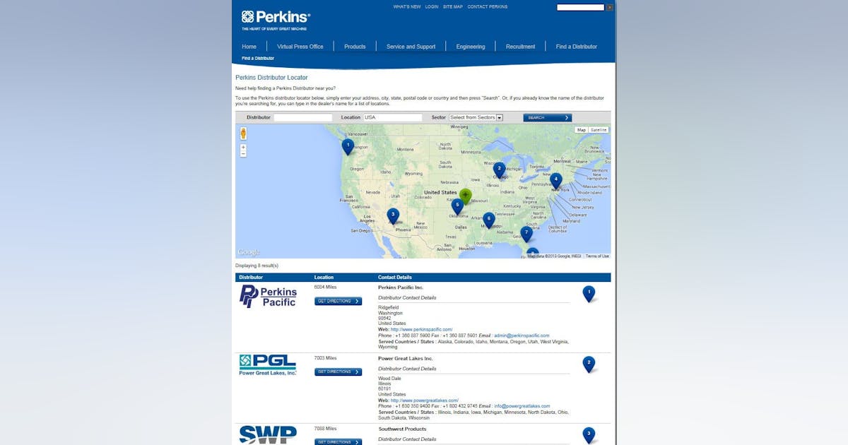perkins dealer locator
