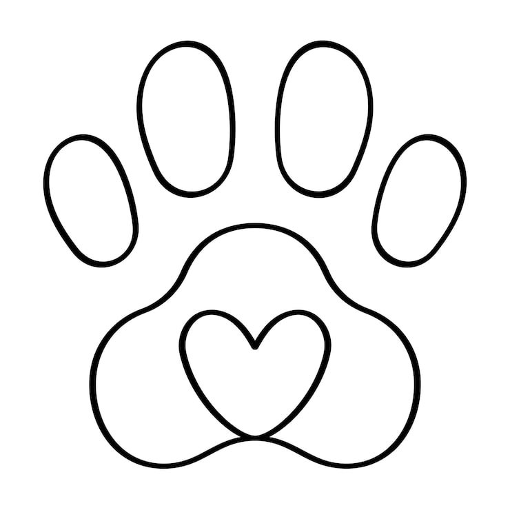 free dog paw images