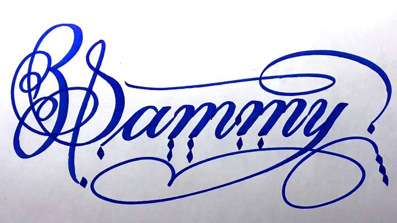 sammy in cursive
