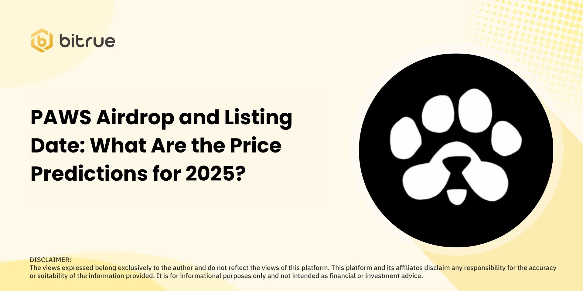 paws listing price