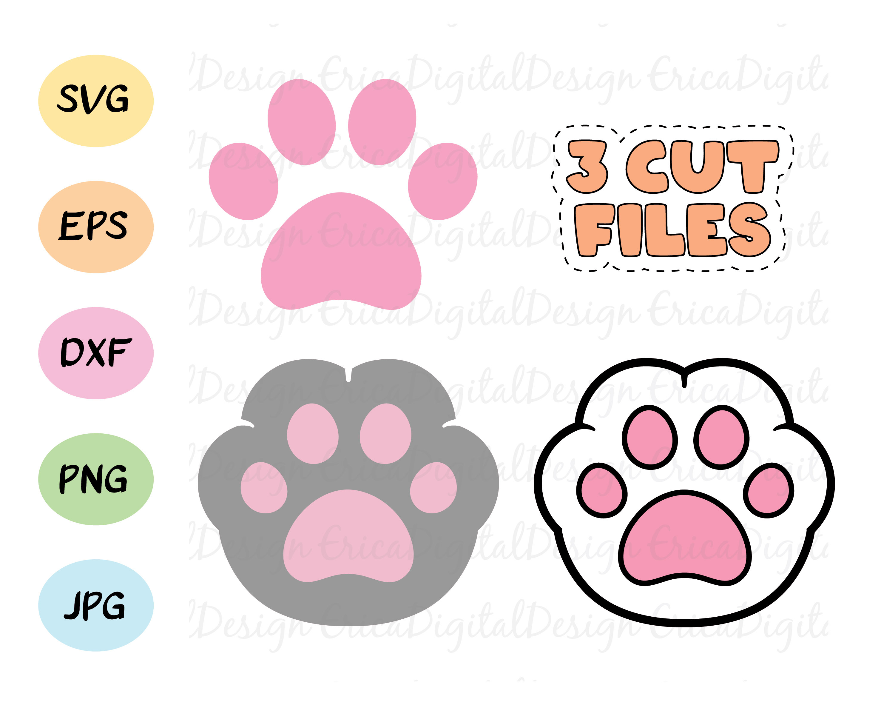 cat paw print images